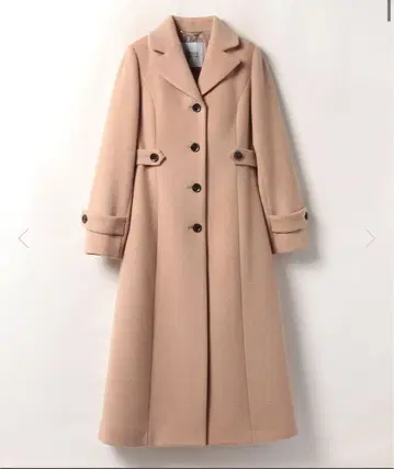 LOULOU WILLOUGHBY 베이지 롱 코트 사이즈 2