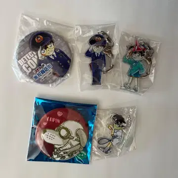 명탐정 코난 키링 컬렉션 돗토리현 호쿠에이정 코난 탐정사 캔뱃지