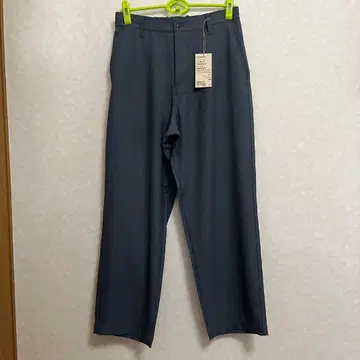 무인양품 신사 스트레치 노턱 와이드 팬츠 M