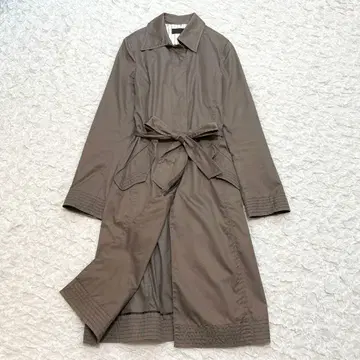 ICB 롱 트렌치코트 벨티드 히요쿠 버튼 6 L 겉옷 오피스