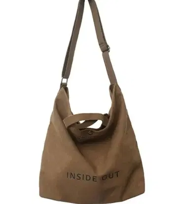 로고 숄더백 브라운