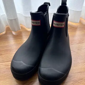 HUNTER 블랙 숏부츠