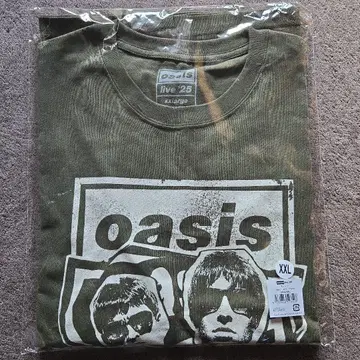 Oasis live '25 셔츠 XXL 올리브