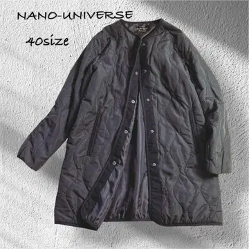 NANO-UNIVERSE 40size 퀼팅 자켓 블랙