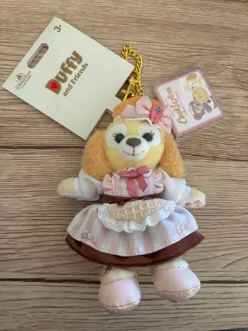상하이 디즈니 발렌타인 한정판 쿠키앤 봉제 인형 키체인