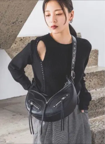 지나시스 인조 가죽 ZIP 문 BAG