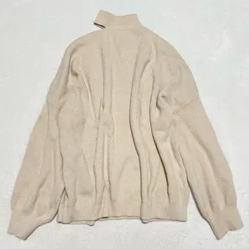 릴리 원숄 니트 하이넥 Y2K 울 혼방 루즈핏 리브 모드 F