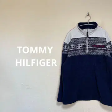 TOMMY HILFIGER 하프 지퍼 플리스 노르딕
