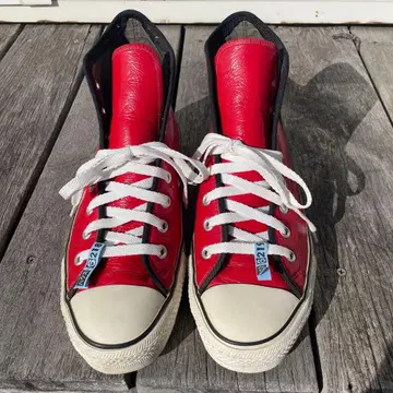 컨버스 올스타 빨간색 인조 가죽