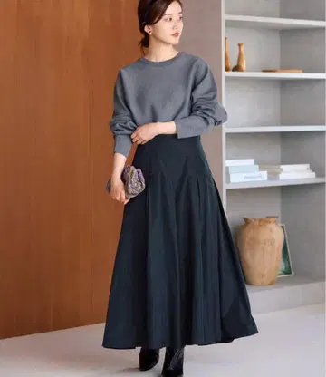 IENA 라부르크 폴리에스테르 타프타 볼륨 스커트