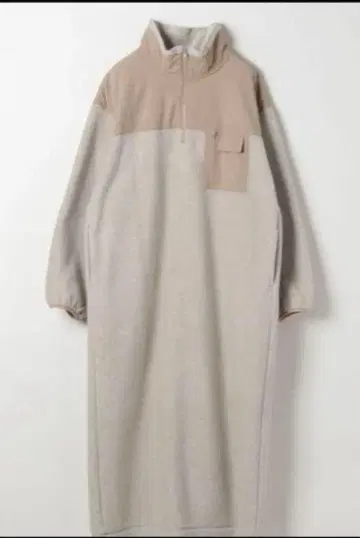 nikoand MODE NORM CORE 플리스 지퍼 맥시 원피스