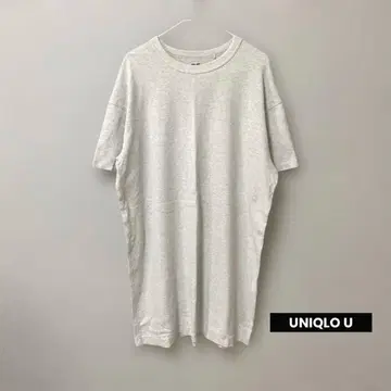 UNIQLO U 유니클로  무릎 기장 원피스 그레이 무지