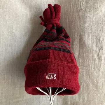 vans / 니트 캡 반스 니트 모자 빨간색
