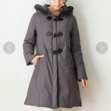 새상품급 ROPE' 후드 부착 다운 자켓 그레이