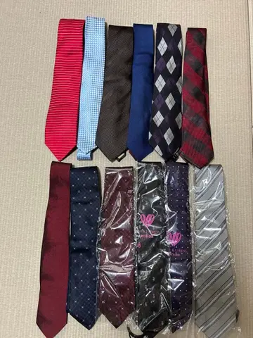 넥타이 12개 세트 다양한 디자인