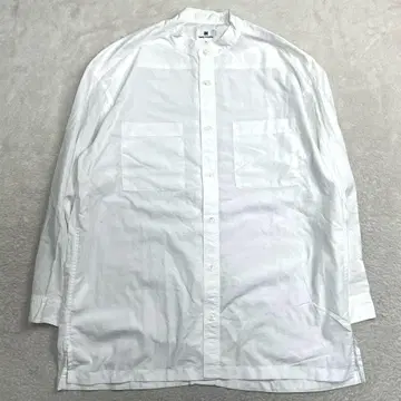 im issey miyake 해밀턴기 노카라 셔츠 L 화이트