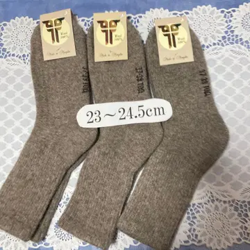 사이즈 (23-24.5cm) 3켤레 몽골 따뜻한 울 삭스 울 양말