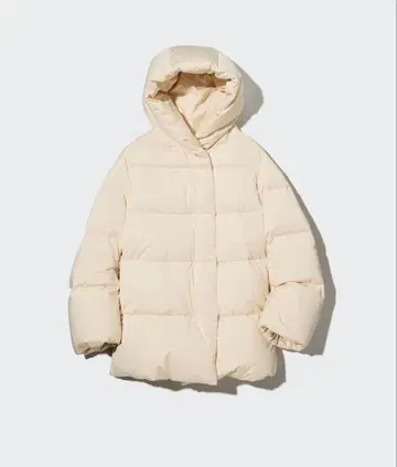 유니클로 파우더 다운 숏코트 M 사이즈