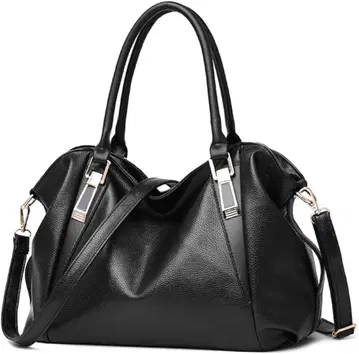 숄더백 토트백 PU 가죽 2way 대용량 블랙