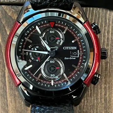 [새상품급] 시티즌 에코드라이브 크로노그래프 블랙 레드