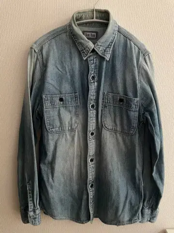 BLUE BLUE 데님 긴팔 셔츠 라이트 블루 사이즈 1