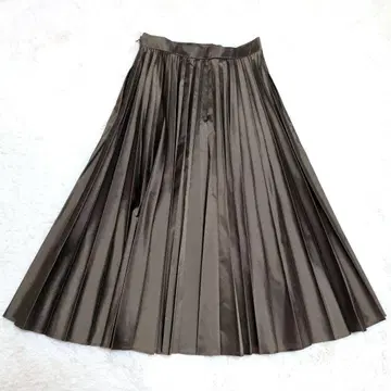 새상품급 마가렛호웰 실크 혼방 아코디언 플리츠 스커트 일본제