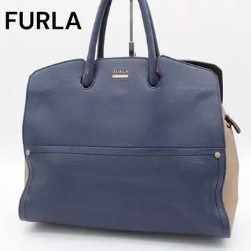 [ 고품질 ] FURLA 폴라리스 바이컬러 핸드백 토트백 토트