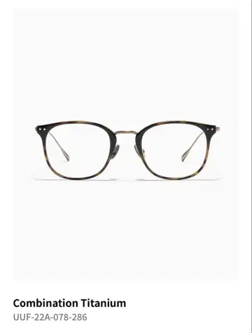 Combination Titanium 안경 JINS 가시광선 조광 난시
