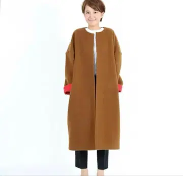 yori 카멜 노카라 코트 프리 사이즈