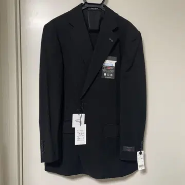 새상품 DORMEUIL 블랙 포멀 수트 도멜 AB5