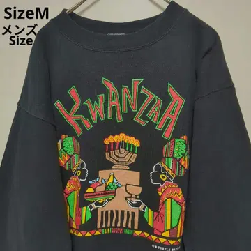 KWANZAA 프린트 맨투맨 M 사이즈
