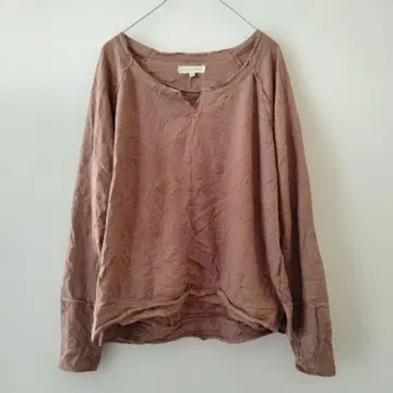 한정수량 Gilded Intent 브라운 긴팔 티셔츠 상의 [ M ]