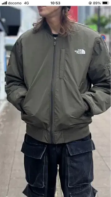 THE NORTH FACE MA-1 자켓 M 올리브 그린