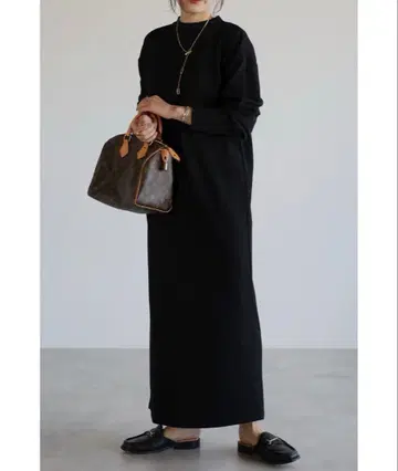 택 포함 봉쥬르 사간 헨리넥 원피스