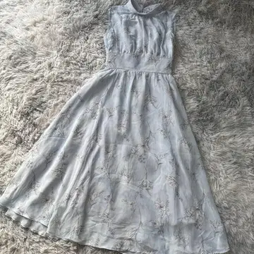 머큐리 듀오 꽃무늬 백 레이스업 원피스 ICE XS 새상품급