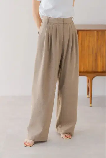 regleam TUCK WIDE PANTS