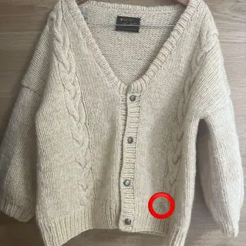 Kastane 카스타네 네팔제 핸드 니트 케이블 가디건