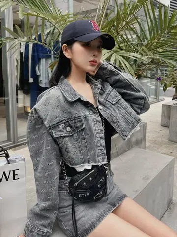 다리치 데님 G자켓 데님 스커트 셋업