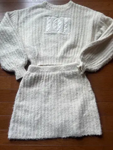 Darich 퀼팅 로고 니트 셋업 F-L