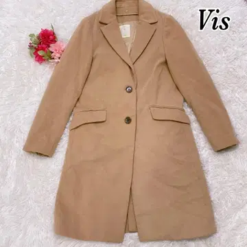 새상품급 ViS 롱 코트 베이지 S 가을/겨울 스테디셀러