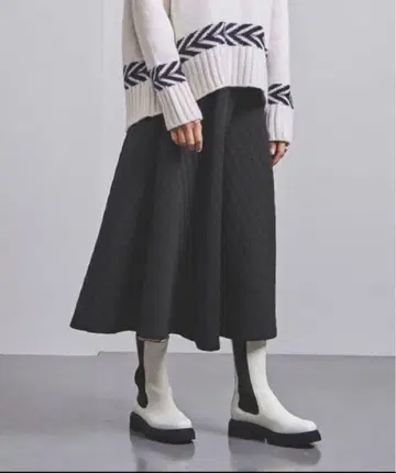 유나이티드 애로우즈 퀼팅 스커트 36