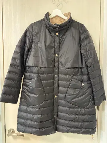 DoCLASSE 리버서블 다운 자켓 베이지 블랙