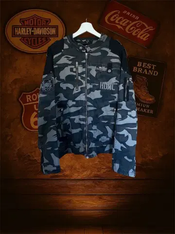 [ 적자 판매! ] 할리 데이비슨 카모플라주 자켓 카모플라주 패턴