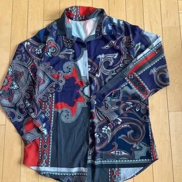 안티카 antiqua 페이즐리 무늬 셔츠