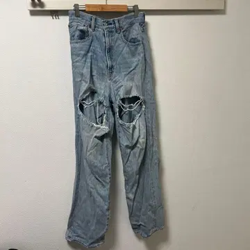 moussy 데미지 가공 청바지 25인치