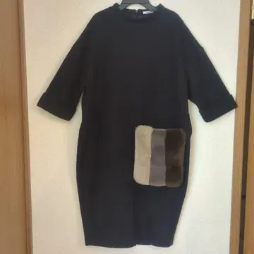 RADIATE 롱 원피스 퍼 포켓 원피스 오버 사이즈