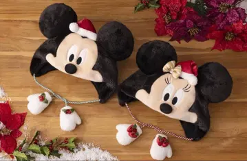 디즈니 크리스마스 팬캡 미키 미니 산타