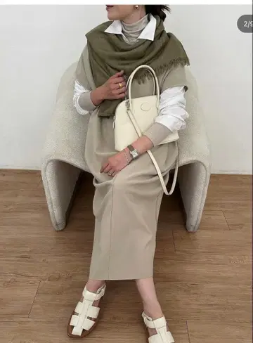 새상품급 YONFA 쿠코 원피스 S