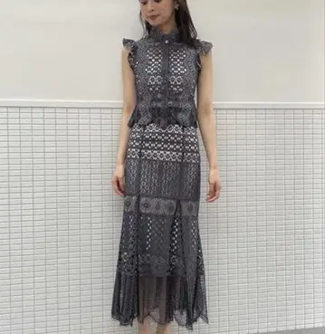 스나이델 자카드 레이스 머메이드 스커트 SWFS242132