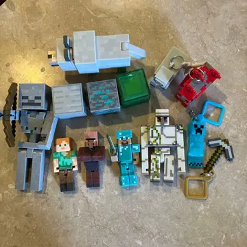 마인크래프트 피규어 키링 세트